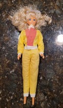 Lucky Ind 1987 Barbie Clone Outfit 1980s Yellow Pink Quilt Coat Pants Doll - £39.14 GBP