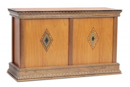 Companion 450 Cubic Inch Classic Cherry Diamond Handcrafted Wood Cremation Urn - £423.65 GBP
