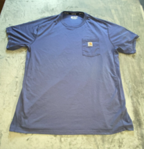Carhartt Men’s Original Fit Force Size 2XL Graphic Pocket T-Shirt  Blue - $8.49