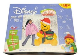 Gemmy Inflatable Winnie The Pooh Christmas Airblown Lighted Yard Decor 3... - £36.65 GBP