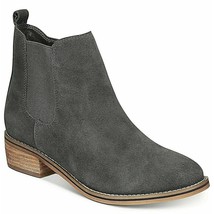 Aqua College Women Block Heel Chelsea Boots Lori Size US 5.5M Dark Grey WP Suede - £42.73 GBP