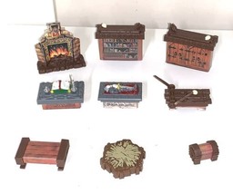 HeroQuest Milton Bradley Board Game 1990 Original 9 Furniture Parts - £39.18 GBP