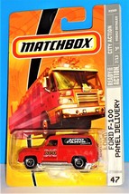 Matchbox 2009 City Action #47 Ford F-100 Panel Delivery Red Auto Parts Delivery - £3.89 GBP