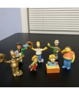 Lot 7 2007 Burger King THE SIMPSONS figures! Matt Groening GOLD HOMER In... - $27.05 CAD