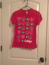 Creative Apparel Women&#39;s Juniors Georgia Bulldogs T-Shirt Red Size Large  - $28.13