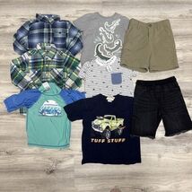 Clothes Lot Boys 5T 8pc RashGuard TShirt Denim Athletic Shorts Spring Su... - $31.66