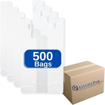 Standard Unprinted T-Shirt Bags 1/5 BBL - 13&quot; x 10&quot; x 23&quot; - 500 Bags 14 ... - $740.09 MXN