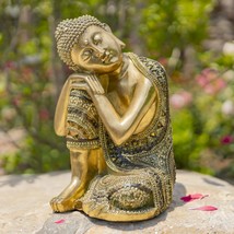 Zaer Ltd. Ornate Meditative Polyresin Buddha Statue (25&quot; T. Standing Two-Tone) - £71.69 GBP+