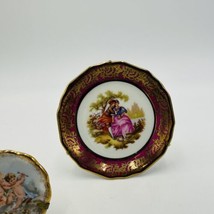 Limoges Miniature Plates Courting Couple &amp; Cherubs Porcelain France Traditional - £36.58 GBP
