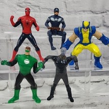 Marvel Comic Book Heroez Action Figures Cake Toppers Lot Of 5  - £11.72 GBP