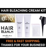 HAIR LIGHTENING CREAM-BLEACH HAIR COLOR UP TO 10 SHADES IN MINUTES - £15.71 GBP