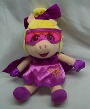 Disney Jr. Muppet Babies Super Fabulous Miss Piggy 9&quot; Plush Stuffed Animal Toy - £11.85 GBP