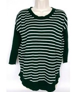 J Crew Womens Pullover Crew Neck Sweater Size XXS Black White Striped - $16.34