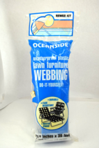 New old stock Oceanside Lawn Furniture Re-web kit Blue 39 feet x 2 1/4 inch - $12.82