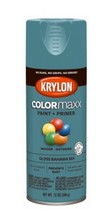 Krylon COLORmaxx Spray Paint + Primer, Gloss Bahama Sea, 12 Oz. - $13.95