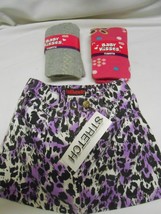 New Little Girls Skirt &amp; 2 pairs of Baby Kisses Tights size 24 months size 2-4 - £7.85 GBP