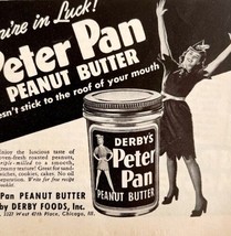 Peter Pan Peanut Butter Derby&#39;s Advertisement 1943 Pre Post Company Brand DWS6A - £15.97 GBP