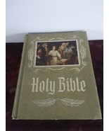 KJV Family Holy Bible Heirloom Red Letter Edition Illustrated 1971Vintag... - £43.48 GBP