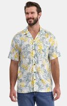 George Men's Relaxed Button Front Camp Shirt 2XL(50-52) Pineapple Print.... - €6,75 EUR