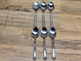 Oneida Northland Love Story Stainless Steel Teaspoons - 6 Piece Lot - SHIPS FREE - £20.02 GBP