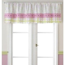 Laura Ashley Love Window Valance Girl&#39;s Nursery Pink Green White Floral Gingham - £8.26 GBP