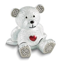 Bejeweled Harvey Bear with Heart Trinket Box - £63.94 GBP