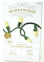 Wondershop at Target 50 LED Mini String Lights Warm White Indoor Outdoor New - £3.83 GBP