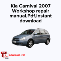 Kia Carnival 2007 Workshop service repair manual, Workshop manual, Ebook... - $16.99