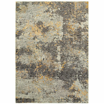 9' X 12' Gray and Ivory Abstract Power Loom Area Rug - $1,170.49