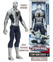 Hasbro Armored Spiderman A9366 Marvel Titan Hero 2014 Series Action Figure NIB - $10.95