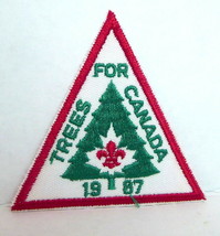 Trees for Canada Patch 1987 BSA Boy Scouts of America Retro - $3.47