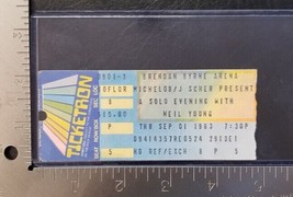 Neil Young - Vintage 1983 Concert Tour Ticket Stub - £7.85 GBP