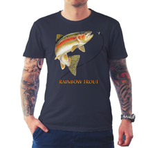 New Rainbow Trout   Black T Shirt - £12.71 GBP