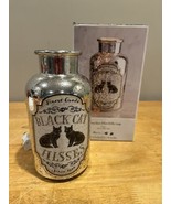 Pier 1 Halloween Limited Lighted Mercury Glass Potion Bottle Lamp Black ... - $39.59