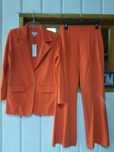 Veronica M Ponti Stretch Jacket &amp; Pant Suit NWT Size M/L - £120.25 GBP