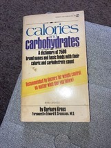 Vintage 1973 Paperback Calories &amp; Carbohydrates by Barbara Kraus First Printing - £5.03 GBP