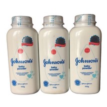 (3) Johnsons Baby Powder Original WITH TALC 100G 3.53oz Factory Sealed - £18.77 GBP