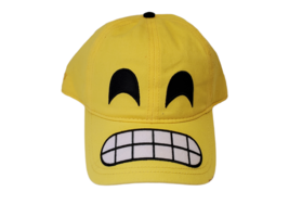 Emojinuity Yellow Snapback Style Hat New With Tags Cringe Happy - £5.42 GBP