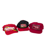 3 Vintage NASCAR Hats Dale Earnhardt Budweiser Skittles - $24.24