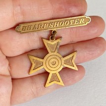 WWI US Army Marines National Guard Sharpshooter Badge Medal Clamshell Catch - £79.79 GBP