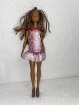 African American Barbie Fashionistas Doll animal print dress - £11.93 GBP
