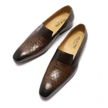 2021 Autumn Shoes Men Wedding Dress Shoes Hand-Painted Brown Black Tassel Loafer - $109.53