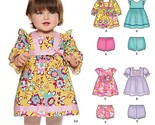NEW LOOK U06316A Babies&#39; Dresses and Panties Sewing Template - $7.80