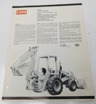 Case 580 B Construction King Sales Brochure 1978 Specifications Photos - $18.95