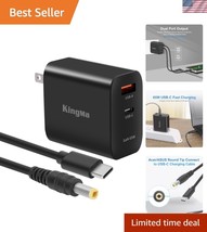 Lightweight 65W GaN Laptop Charger with Fast USB-C Cable - Multi-Device ... - $40.50
