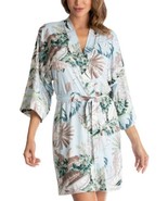 Linea Donatella Womens Palm Garden Knit Wrap Robe,Turquoise,Small/Medium - £35.04 GBP