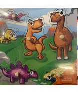 Easy Shape Dinosaur Wooden Puzzle (6 pcs) - $91.80 MXN