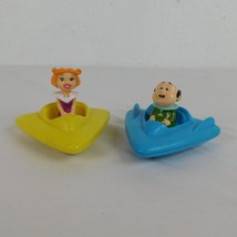 2 Wendys Kids Toys Jane Jetson Mr. Spacely Triangle Space Ships Vintage 1989 - £5.89 GBP