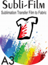 Subli Film A3 HOT PEEL (Sublimation Transfer Film) Lot - £6.33 GBP+
