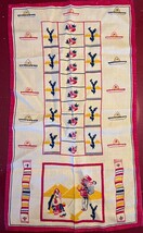 Retro 50s novelty mid-century tea towel Mexican-themed vivid colors Unused - $27.67